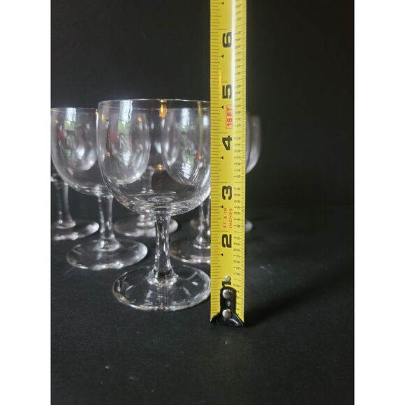 Vintage Crystal Claret‎ 6 OZ Red Wine Glasses 5.25" Stemware - Picture 6 of 6